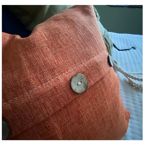 Decorative Throw Pillow Covers Cases Cottage Farmhouse Accent Fall Decor Orange - Picture 7 of 10